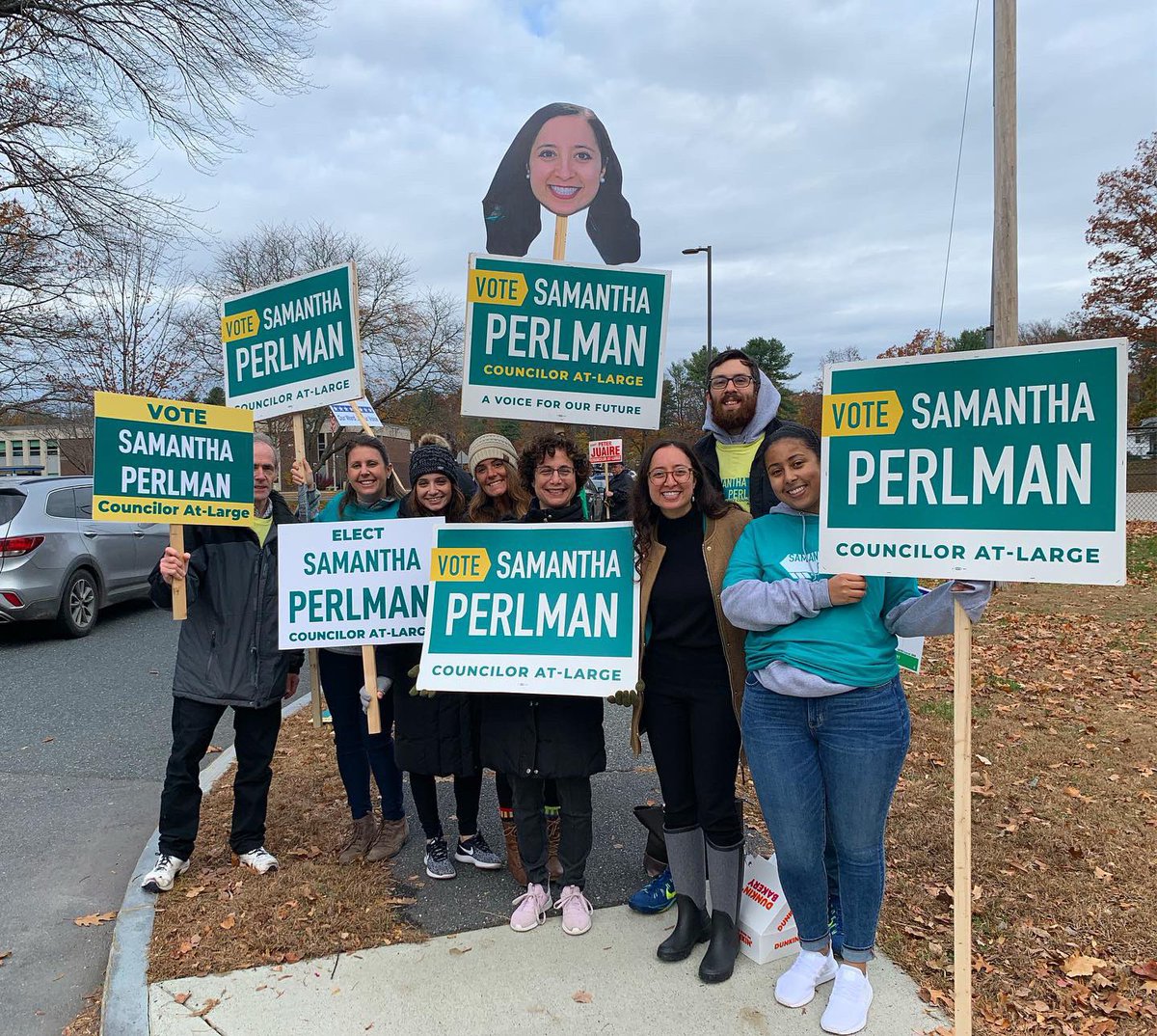 SamforMarlboro's tweet photo. Today marks *ONE MONTH* since Election Day where we made history as the youngest woman ever elected to the Marlborough City Council. Still feels so surreal. #SamforMarlboro #AVoiceForOurFuture #RunSamRun #WinSamWin #ElectHer #Election2019 #SheShouldRun โจโจโจโจโจโจโจโจโจโจโจ https://t.co/tNuorlnyfx