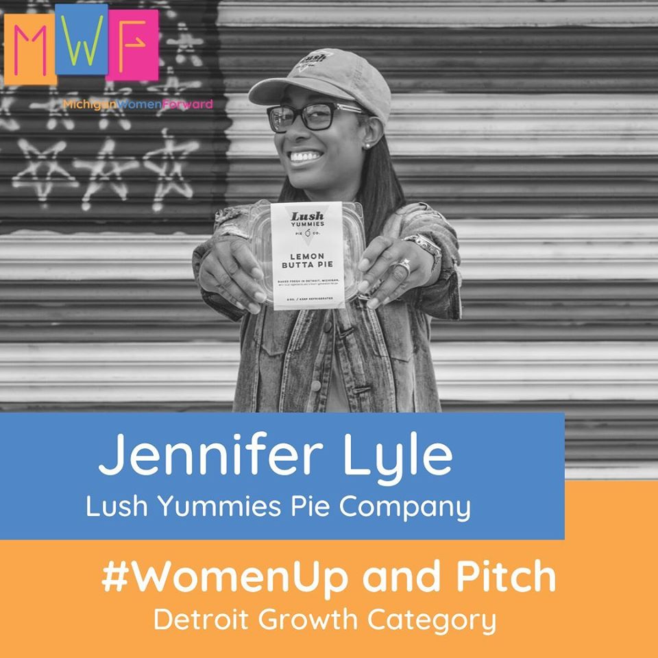 techtowndetroit's tweet photo. Congrats to our #RetailBootCamp grad, Lush Yummies Pie Company, who walked away with a big win in the Growth category at the @MiWomen WomenUp and Pitch Competition! https://t.co/FxfnV1L5eo