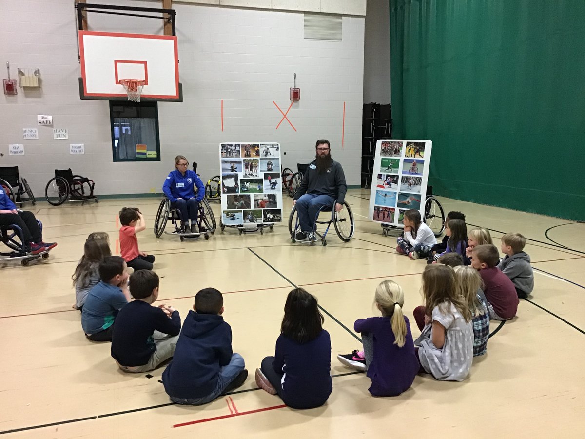 Northeast Passage is visiting Main Street School PE classes  to teach students about Adaptive Sports and Paralympic sports through their Similarity Awareness Program! Thank you to the Exeter PTO and the MSS admin's for supporting this valuable program! <a href="/MSSExeter/">Main Street School, Exeter NH</a>