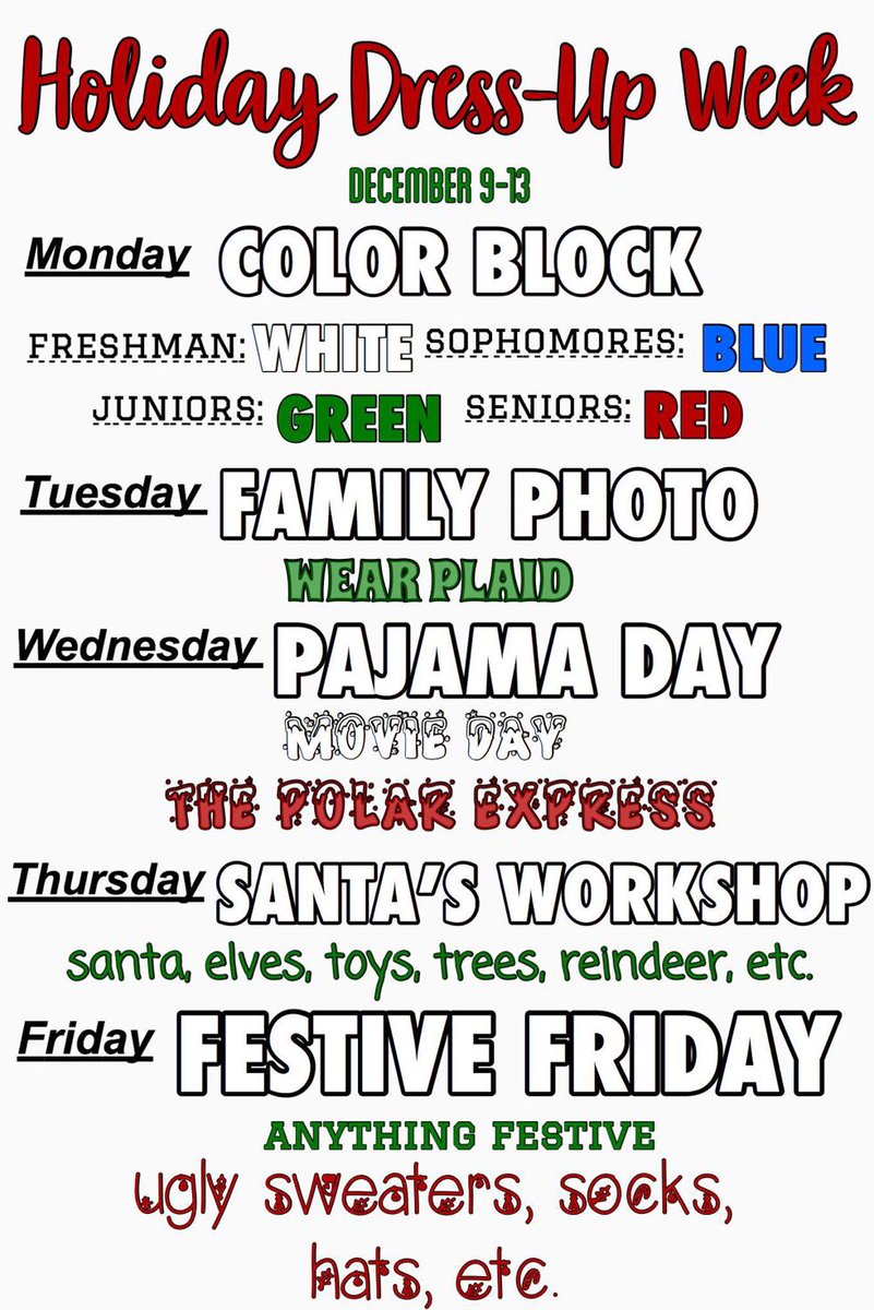 chickhighstuco's tweet photo. Next weeks dress up days!! https://t.co/QDSjDykPKe