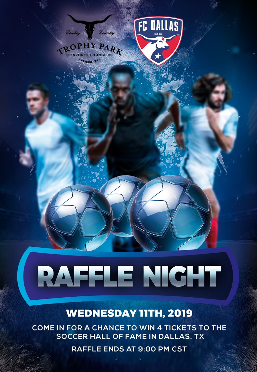 Come into Trophy Park USA and get a free raffle ticket to win 4 tickets to the Soccer Hall of Fame!

Sponsored by: <a href="/FCDallas/">FC Dallas</a> ⚽️

#Frisco #TheStar #ContestAlert