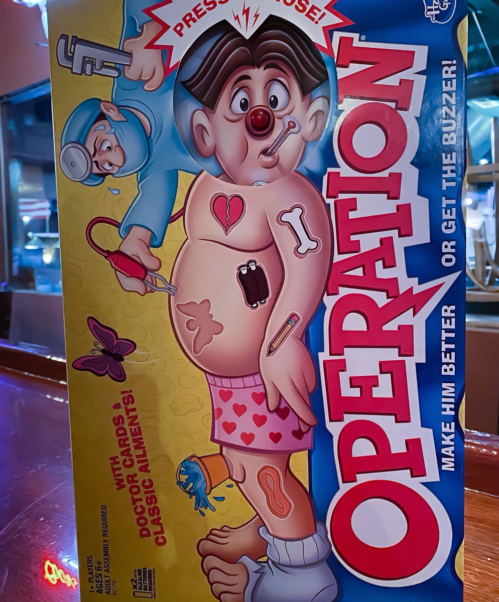 WorcesterPool's tweet photo. Do you love this game as much as we do? Stop by Shooter’s have a drink and play #operation 🤩 #thirstythursday #bar #games #nightlife #thursday #drinks #beer https://t.co/dE9zkmZJh7
