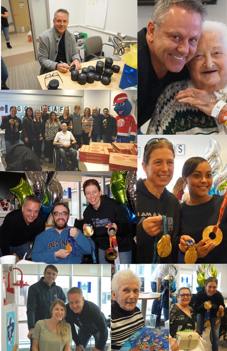 HaltonHlthcare's tweet photo. Yesterday former NHL player @DougGilmour93 &amp; Olympic Gold Medalist @BeckyKellar surprised our Rehabilitation Unit patients in #Oakville with a @bostonpizza party! Thx to @TheAngelProjec1 who organized &amp; brought gifts for patients❤️To us, this is #TheHolidays  #PatientExperience https://t.co/lvyuIFSive