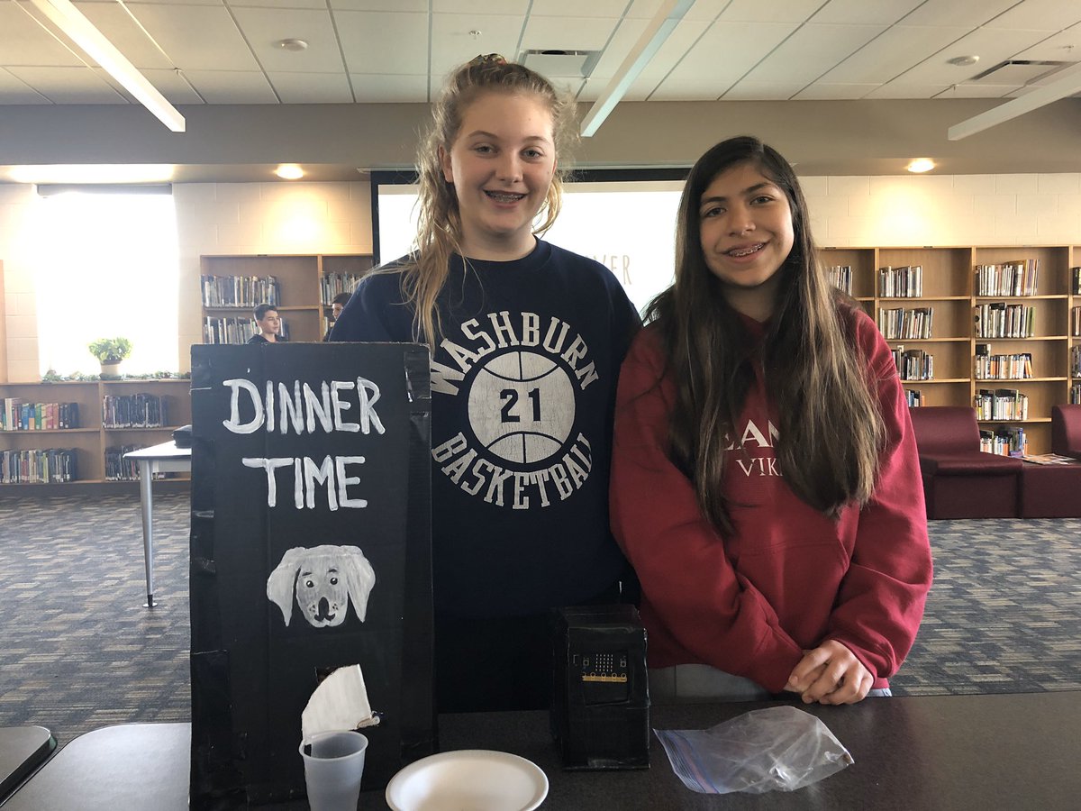 megan_nussbaum's tweet photo. Had a great day being a Shark Tank panelist for our @SeamanSchools 8th grade students in the @PLTWorg Computer Science for Innovators and Makers course!  Amazing to see their creative product solutions that they built and coded! #FutureEngineers #STEM #Coding https://t.co/XuainU51ez