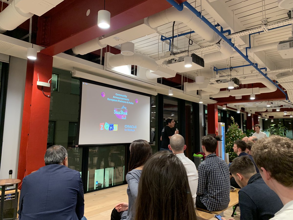 Clodisco's tweet photo. Great to pop down and check out the #SaaStockLocal London meet-up tonight and meet the community 💁🏻‍♀️Thanks @saastock for a great evening and for promoting @OracleStartup program - hope to see everyone again in Amsterdam! #startups #innovation #ReadySetScale #cloud ☁️ https://t.co/k5kxtotjWi