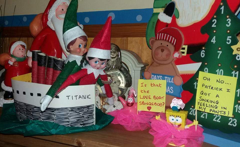 Poise_Presents's tweet photo. @BelfastHourNI @mcpfirstaid It's one I did in our home you should see the others 🤣. #elfontheshelf #sentthemback #oncewasenough 🌹 #BelfastHour https://t.co/BVcMx1jCgU