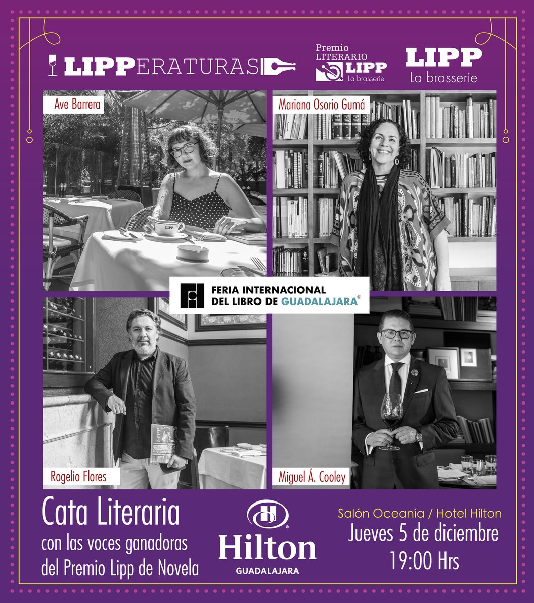 ¡Estamos listos con nuestras #Lipperaturas 
 Nos vemos a las 18:30 hrs en el Hotel Hilton Expo Guadalajara @HiltonGDL de la <a href="/FILGuadalajara/">FIL Guadalajara</a>