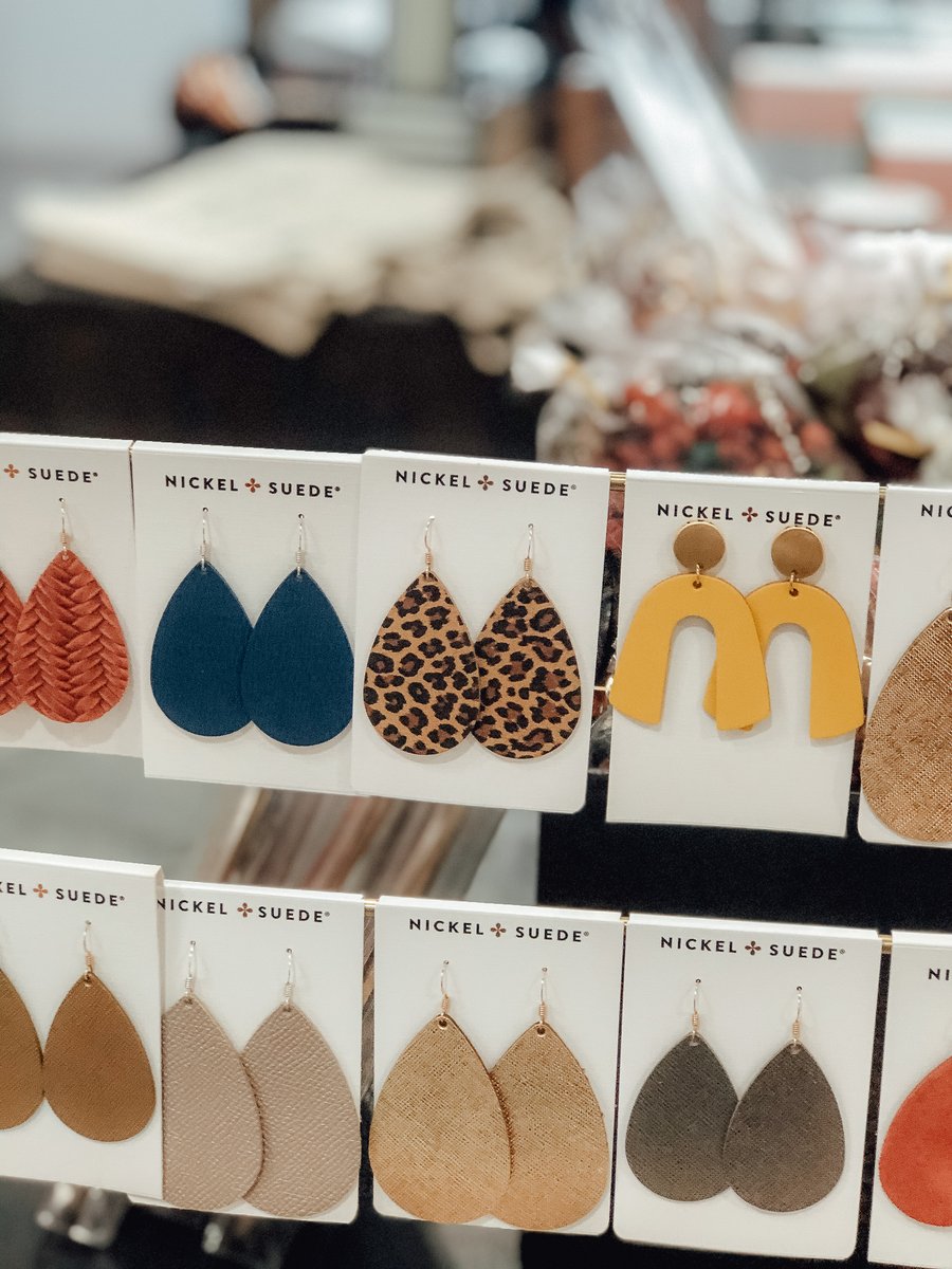 A fabulous stocking stuffer – <a href="/nickelandsuede/">Nickel & Suede</a>'s gorgeous, lightweight earrings. Find them at <a href="/madeinkc_/">Made In KC</a>!