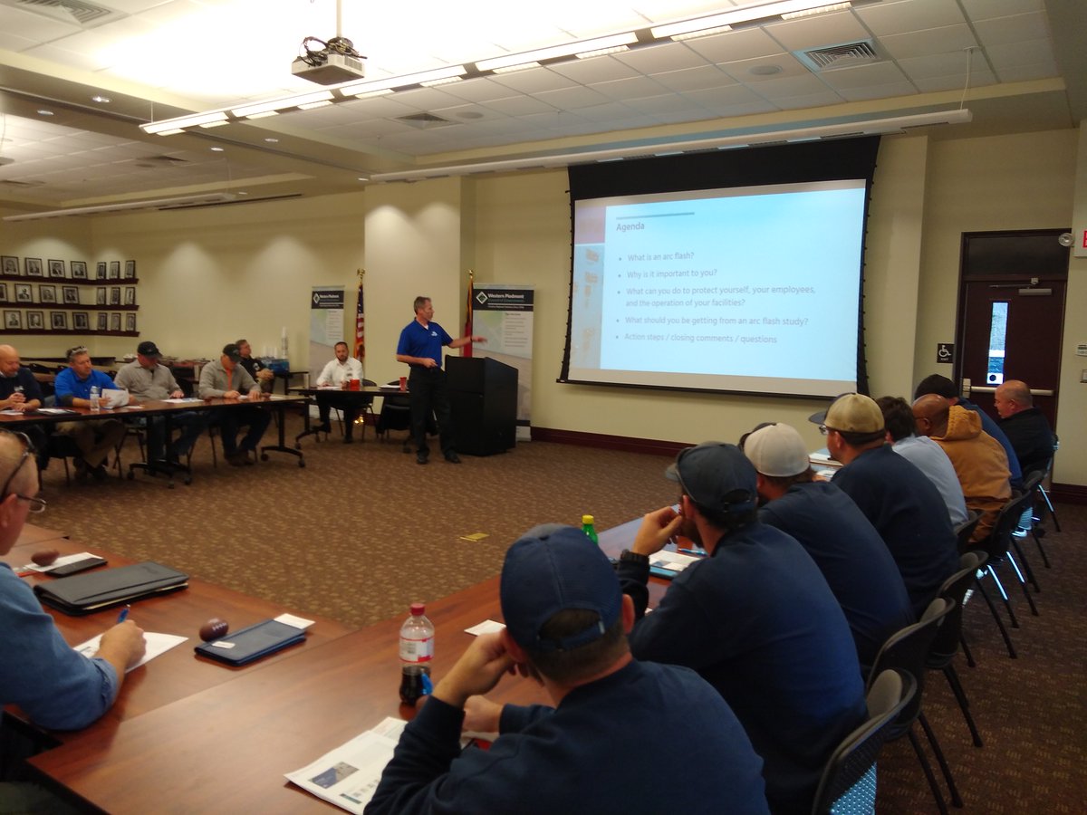 McGillAssociate's tweet photo. Thanks to those who attended our Arc Flash Lunch N Learn today! We discussed risks of working on electrical equipment and explained how we can help identify &amp; reduce the risk of injury via an arc flash study. Read 10 Reasons to Complete an Arc Flash Study: https://t.co/4weMYl56px https://t.co/UiasSS5BDr