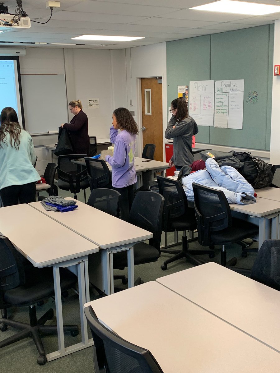 gorillateaching's tweet photo. Dr. Clemensen's LDSP 601 Service Learning students have completed their cold weather clothing drive with great support and many generous donations and are now organizing all of the donations to be put into blessing boxes and delivered to the Lords Diner to be handed out. https://t.co/MpXiK6mevQ