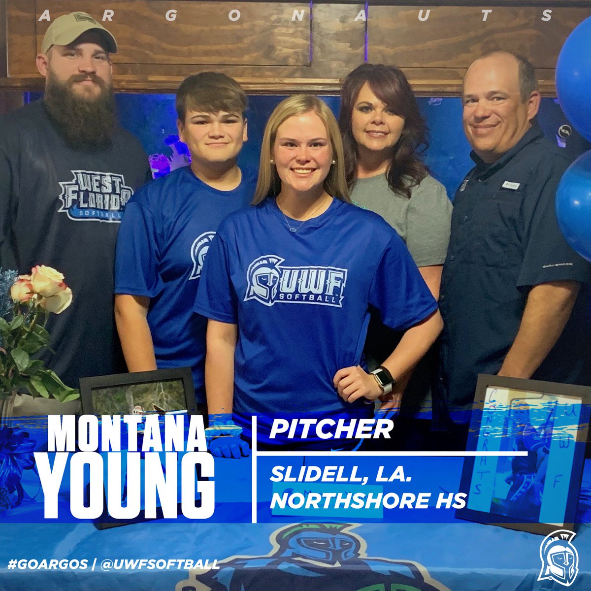 UWFSoftball's tweet photo. Please welcome our 3️⃣ new Argos from our class of 2020! #GoArgos https://t.co/6khX4ziMtH
