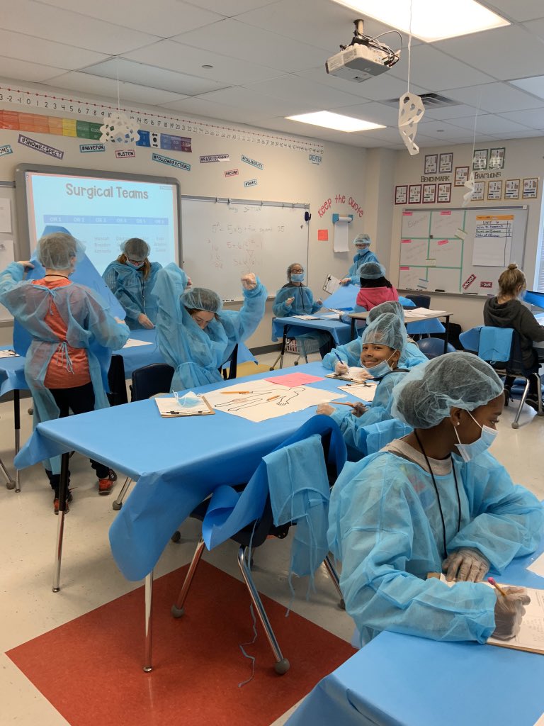 jenkscsis's tweet photo. Are we worried about the FLU at CSI? Nope 6th grade is in operation mode today...order of operations that is. #ourWHY #CSI1920 https://t.co/mq31bv4aeS