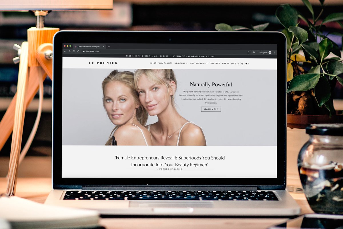 Ecommerce solution developed for <a href="/LePrunierUSA/">LE PRUNIER</a>, a company that specializes in producing all-natural, organic Plum Beauty Oil. View the site here: leprunier.com

#shopify #ecommerce #webdev #webdevelopment #webdesign #ecom #creativework #beauty #beautyindustry