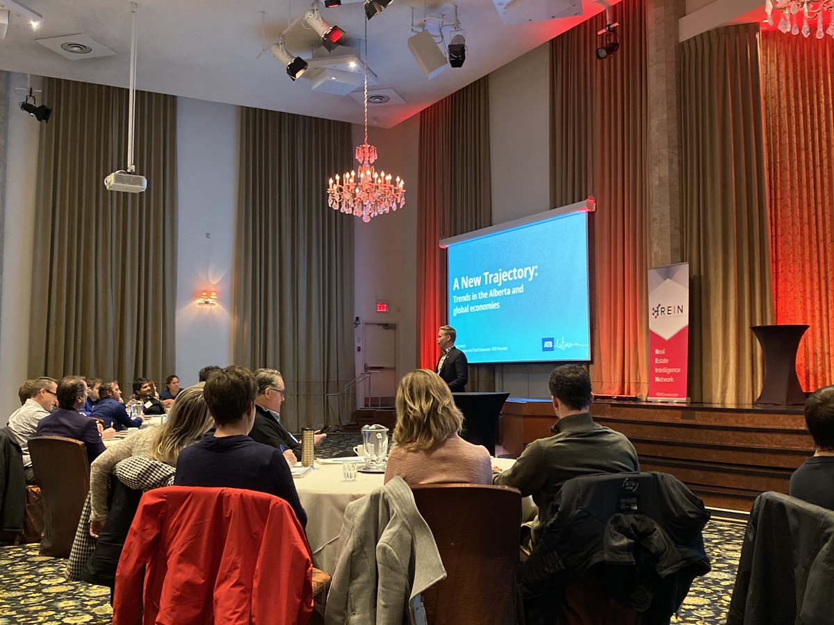 Great hearing from <a href="/atbfinancial/">atbfinancial</a>'s Chief Economist, Todd Hirsch @abeconomist, at yesterday’s Real Estate Investment Network meeting! 2020, we’re coming for you ✊