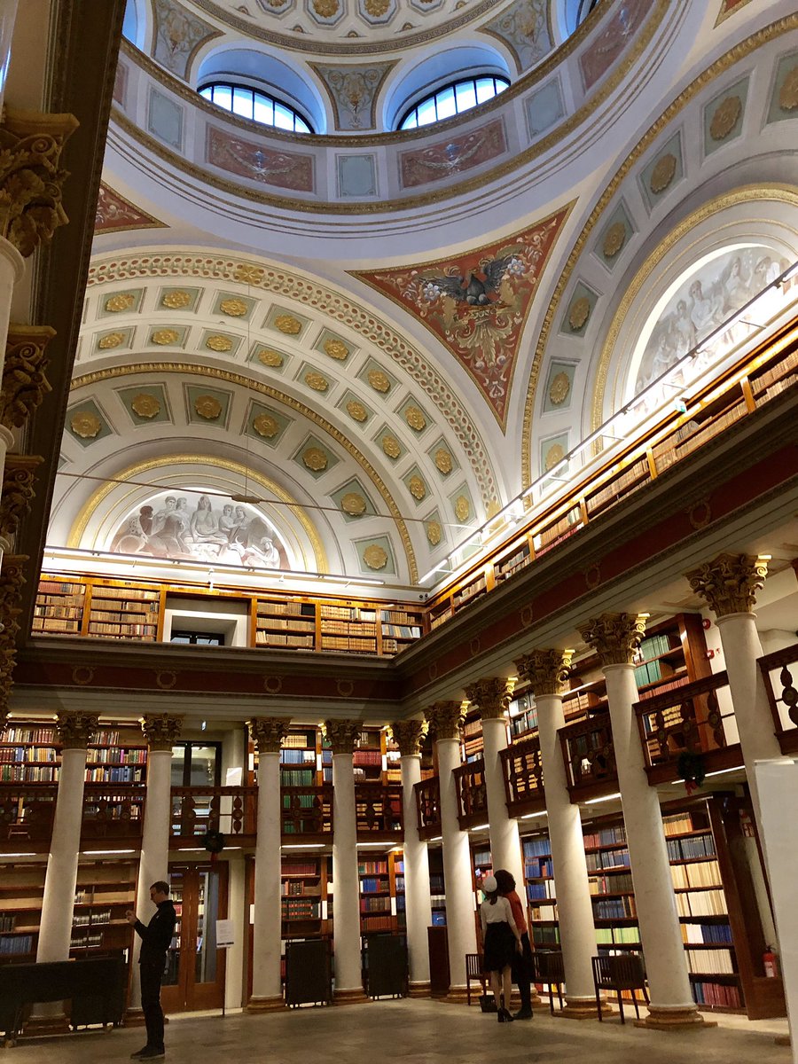 joanna_ball's tweet photo. Last library visit of the week to the @NatLibFi - the oldest and largest academic library in Finland - which functions as an institute within the University of Helsinki. #KBInno https://t.co/EaMtDuikgk