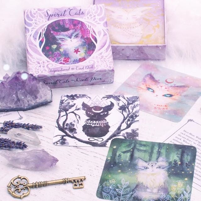 May the Spirit Cats sprinkle magic, love and softness throughout your day. They have messages to share with you. These fluffy philosophers are pawing at your heart. Come out to play. ✨🐱✨
.
Do you have a favorite Spirit Cat or a card that keeps popping up for you? Share it bel