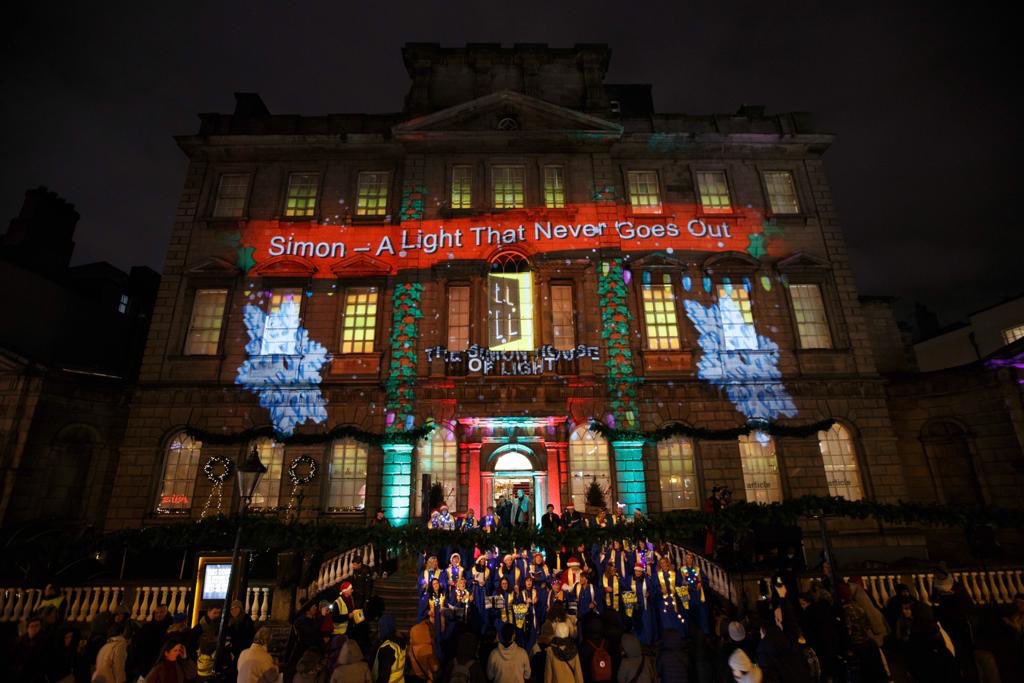An amazing night at Simon House of Light at <a href="/ShopPowerscourt/">Powerscourt Centre</a> which launched tonight with special guests and lots of great Christmas tunes!  Join us tomorrow and Saturday night from 5-10pm for family fun and remember to donate to Dublin Simon Community #EndHomelessness