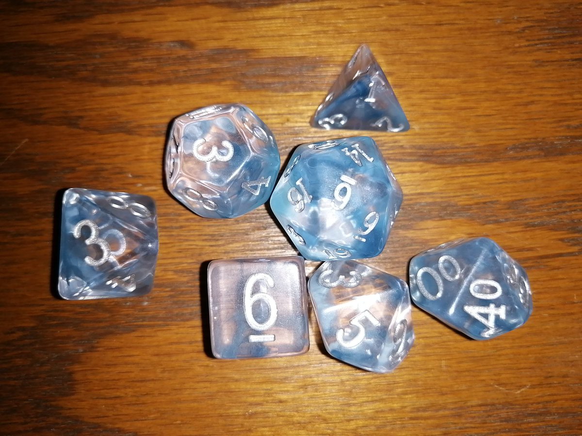MikeWikholm's tweet photo. It's always great doing business with @Littledragonco1 The 3 sets of mystery dice I ordered arrived today. They all look so good, can't wait to put them to use. And as bonus there was a coin in the package too! https://t.co/6tSb3OwLvy