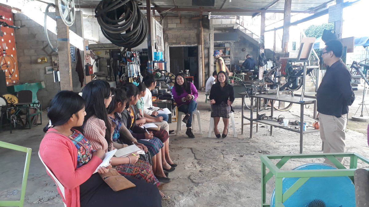 mayapedal's tweet photo. Our Community Champions were in again today, learning about how to maintain bici-maquinas (pedal-powered machines). #Empowering girls with these skills is key to the #sustainability of our latest project. Find out more and support us here: https://t.co/yFHkSBWaER https://t.co/eBGeoq6Nwf