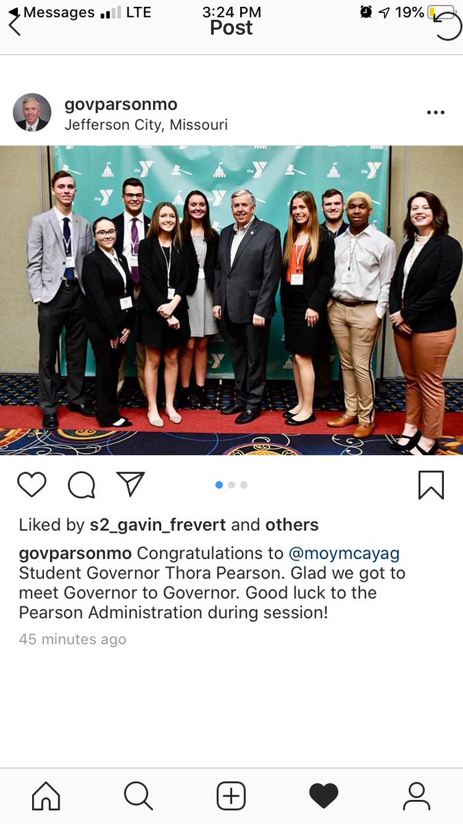 KirkwoodYAG's tweet photo. It’s not every day that the Governor of Missouri mentions a Kirkwood student in their social media! #KHSYAG #GovernorParson #GovernorPearson https://t.co/MVVNnottbp