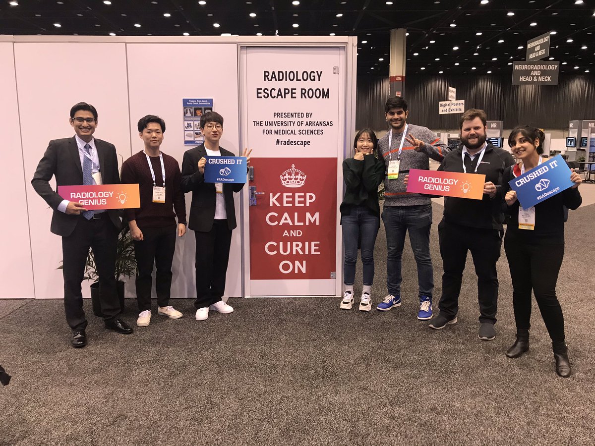 Arushi Devgan (@arushidevgan) on Twitter photo An international group with players from South Korea, Pakistan, Ireland, and the United States escaped in a record breaking 25 minutes!! #radescape #RSNA2019 #DiversityandInclusion <a href="/UAMSRadiology/">UAMS Radiology</a> <a href="/DrRoopaRam/">Roopa Ram</a> @RPahlsMD <a href="/jambhekark/">Kedar Jambhekar</a> An international group with players from South Korea, Pakistan, Ireland, and the United States escaped in a record breaking 25 minutes!! #radescape #RSNA2019 #DiversityandInclusion <a href="/UAMSRadiology/">UAMS Radiology</a> <a href="/DrRoopaRam/">Roopa Ram</a> @RPahlsMD <a href="/jambhekark/">Kedar Jambhekar</a>