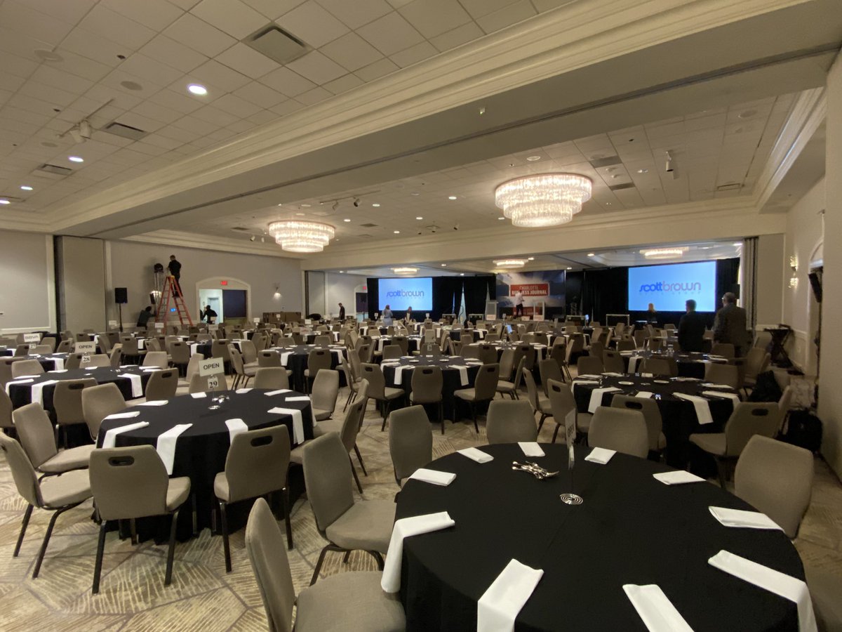 CBJEvents's tweet photo. We’re getting ready for a fun-filled, action-packed night!
The calm before the storm.
Celebrating Charlotte’s Fast 50! #CBJFast50 #CBJLive @CBJnewsroom https://t.co/a7TwsanbWR