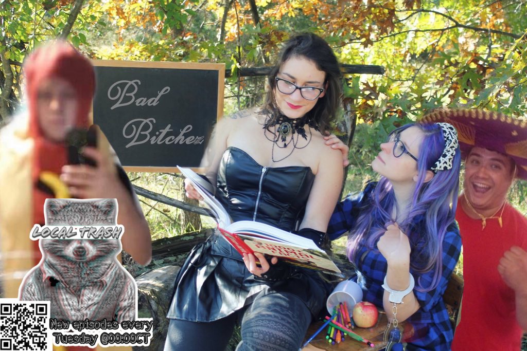 LocalTrashPod's tweet photo. This Friday we’ll be having @Bad_B1tchez on the show... and shits gonna get weirder than usual. 
https://t.co/N1GSMWH70o 
For more on Bad Bitchez go to https://t.co/Ksw7KyVhy6 https://t.co/zQupiYdVtS