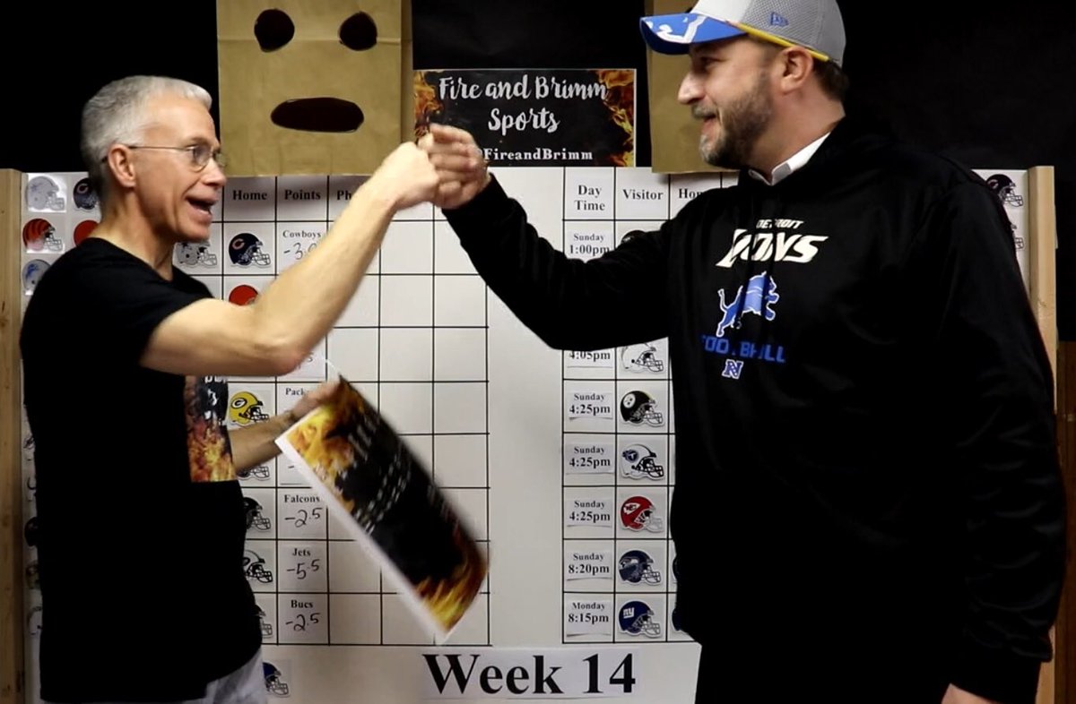 FireandBrimm's tweet photo. Let’s Kick Off #NFL W14!
On This Week’s Show We Fire Up -
- Our W13 Records!
- #OhioState #LSU #Clemson #Oklahoma Will Be In the #CFPlayoff!
- Jump On the Coaching Carousel!
- Our #Top5 Teams!
- #BrownBag & #KoolAidPick!
- We Fill In the #PicksBoard!
https://t.co/Uv2YdmbWrN https://t.co/KisQWtU8pu