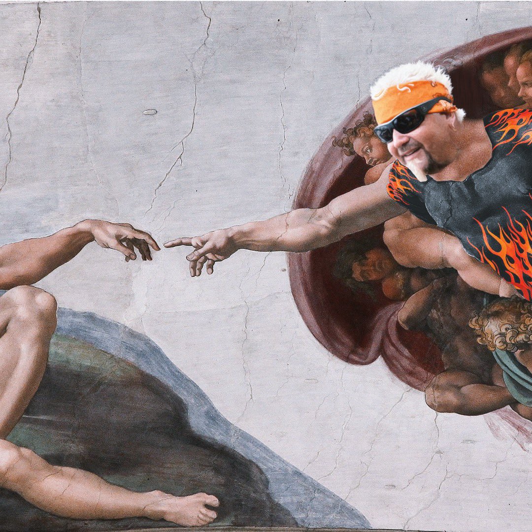 GuyFieri's tweet image. The Creation of Flavor c. 1512