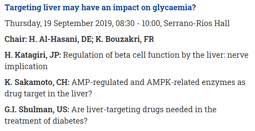 Tims_Pants's tweet photo. @georgieclairep @grumpy_pumper Just playing devil's advocate here, but how would that work in sessions like these from #EASD2019? #IDF2019 https://t.co/kluQXP09d6
