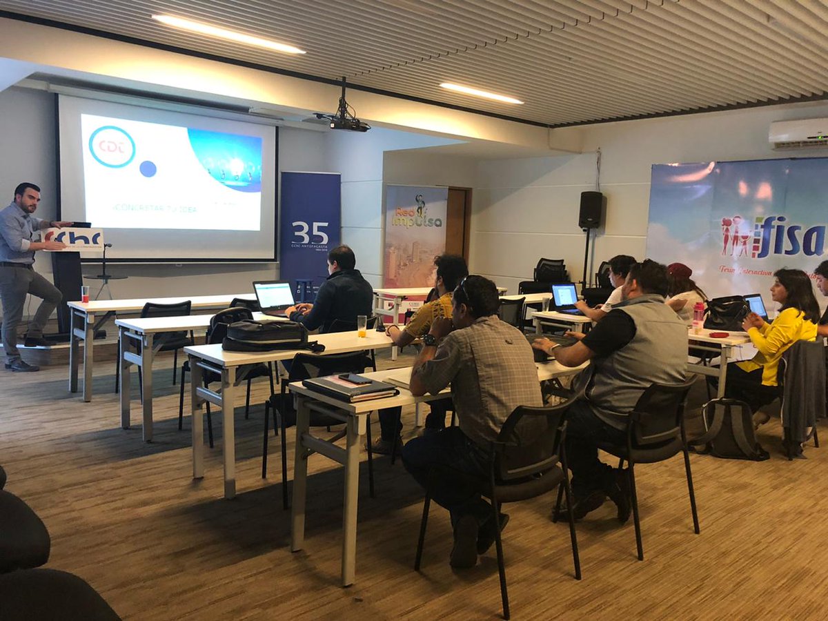 CDT_ZonaNorte's tweet photo. Nos encontramos desarrollando un #Workshop en formulación de proyectos 👩🏻💻👨🏻💻 enfocado en financiamiento público 💸 de nuestro proyecto #RedImpulsa 🚀con el apoyo de @CorfoAntofa 💡 https://t.co/rqTLEaCWqj