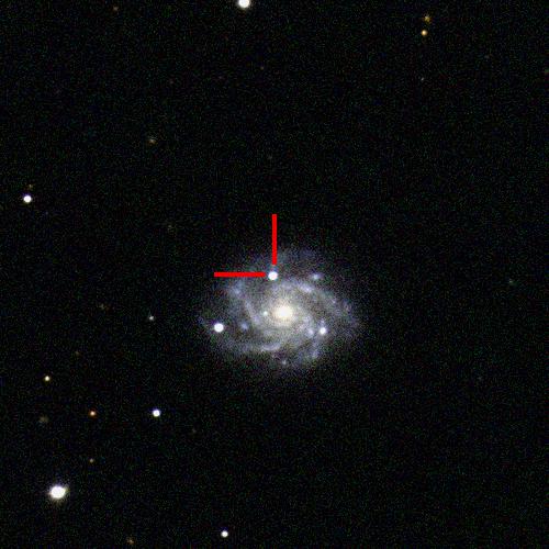 ucsctransients's tweet image. The Type Ia supernova 2019vju in NGC 3514, 180 million light years away.

#ucsctransients #swopetelescope