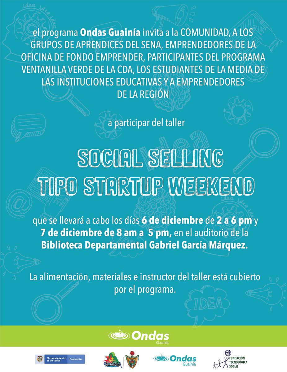 ¡Participa en nuestra Startup Weekend ! ¿Quién puede participar? Estudiantes, emprendedores de la región, estudiantes de la media de instituciones educativas y la comunidad en general.