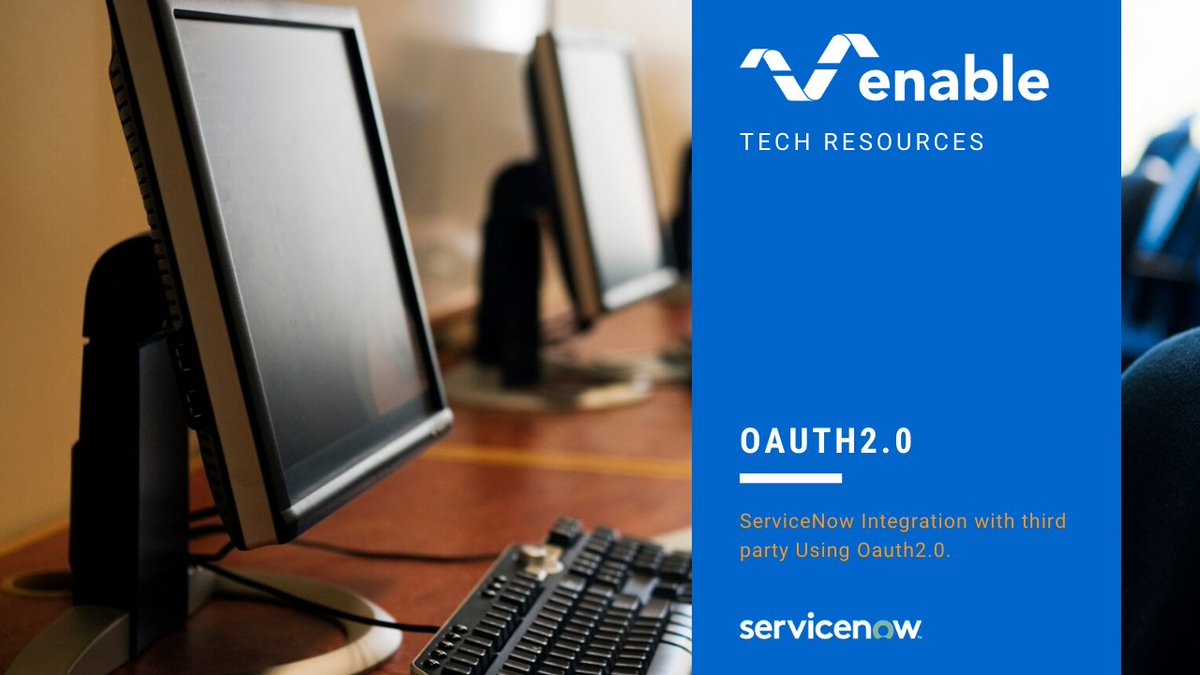 Learn everything you need to know about OAuth and ServiceNow. Melbourne Enabler and ServiceNow Consultant, Saurabh Chamoli, explains more here - buff.ly/2DEahMo

#servicenow #enable #elitepartner <a href="/SaurabhChamoli/">Saurabh Chamoli 🇮🇳</a> <a href="/servicenow/">ServiceNow</a> #tls #servicenowOauth #servicenowresources