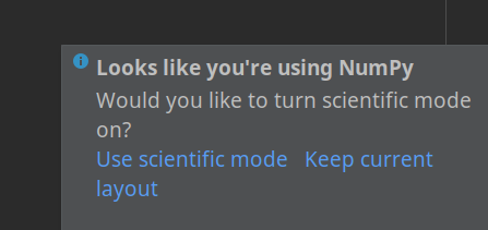 TheJoyOfPython's tweet image. Does this  PyCharm message remind you of anything?? 😑😑🤡 📎🖇️
#msoffice #clippy #pycharm @jetbrains #data #bigdata #DataScience