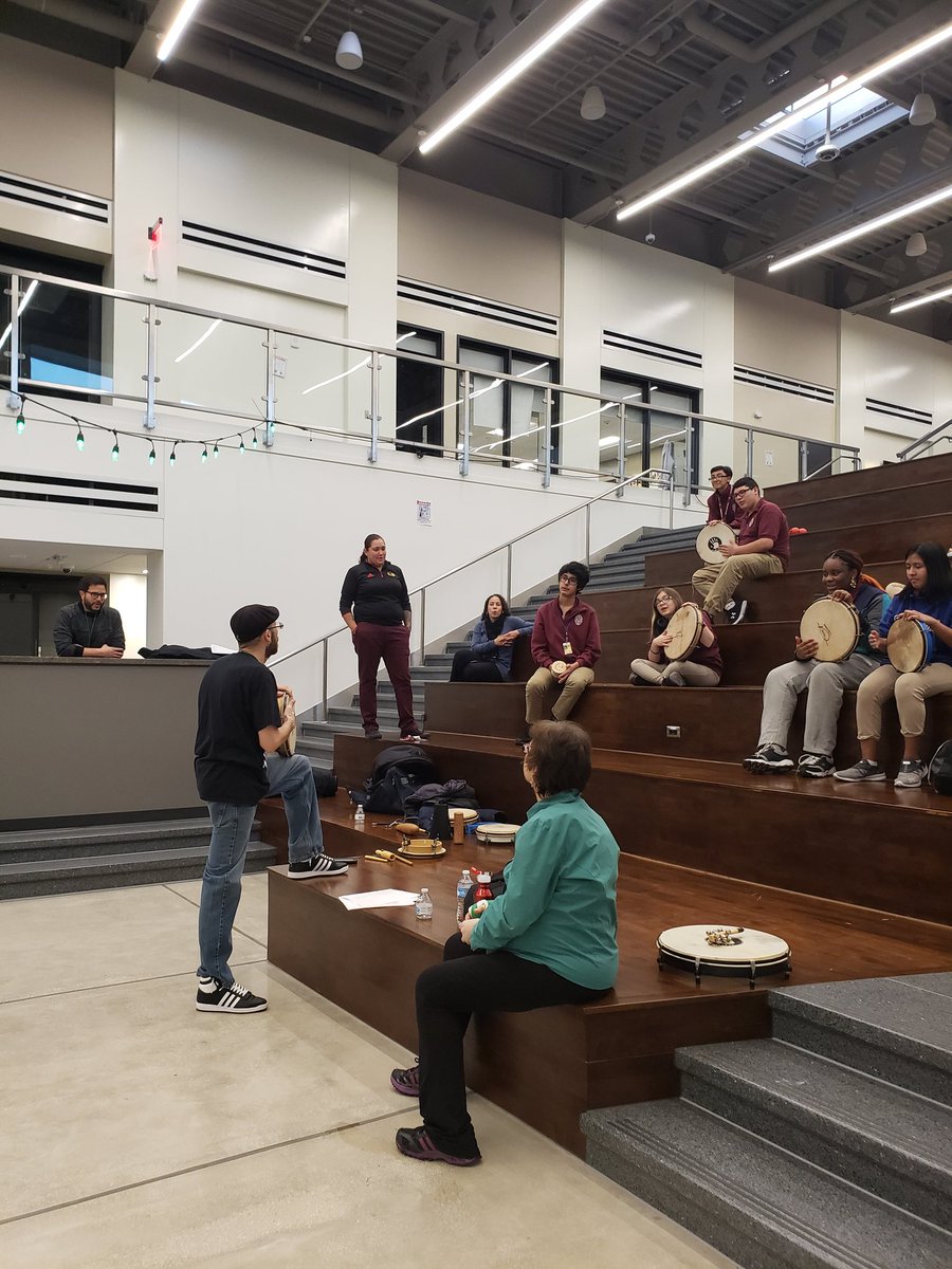 Practicing Plena Music for our Posada Paranda