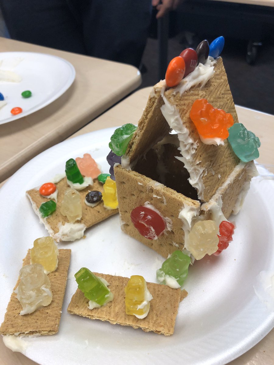 crpals's tweet photo. Fun Gingerbread house making! ♥️ https://t.co/nthRqsqRcp