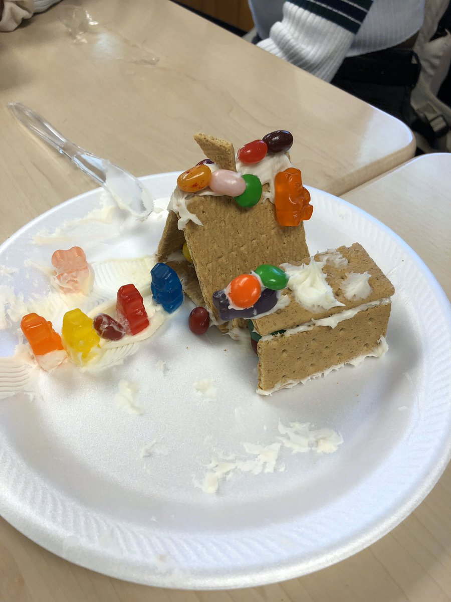 crpals's tweet photo. Fun Gingerbread house making! ♥️ https://t.co/nthRqsqRcp