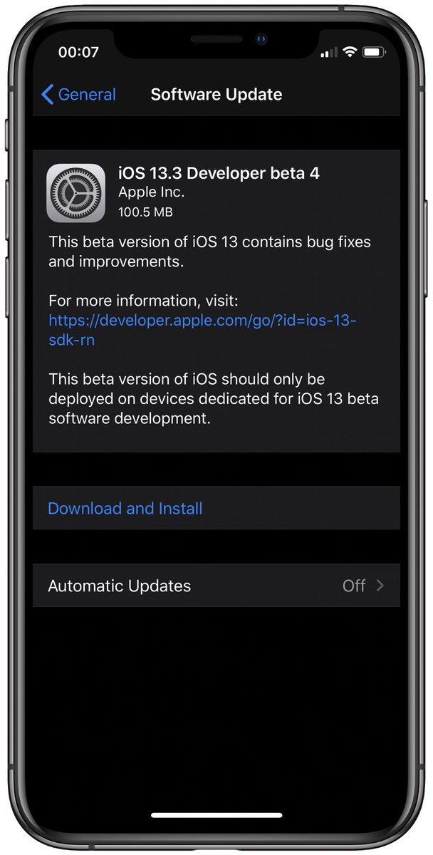 iSWUpdates's tweet image. iOS 13.3 Dev beta 4 (17C5053a) has been released. #iOS133 #iOS133DevBeta4 #iOS133Beta4