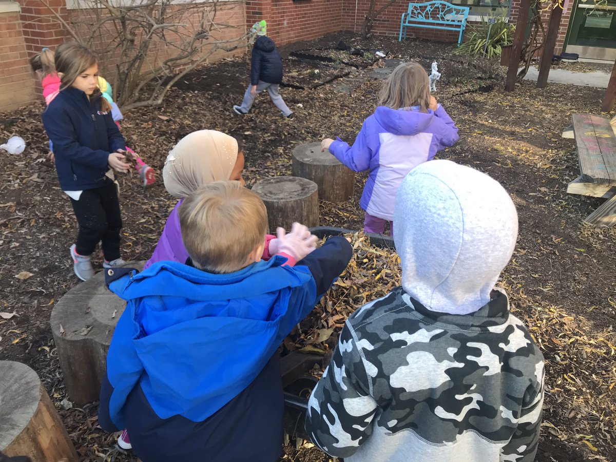 Marycharlton8's tweet image. The tiniest of my gardeners ❤️ Ms. Banfield’s class learned all about living vs. non-living things and then raked and collected leaves for our compost. @MrsBanfieldSLES @slespta @StratfordLndgES #compostingiscool #scientists