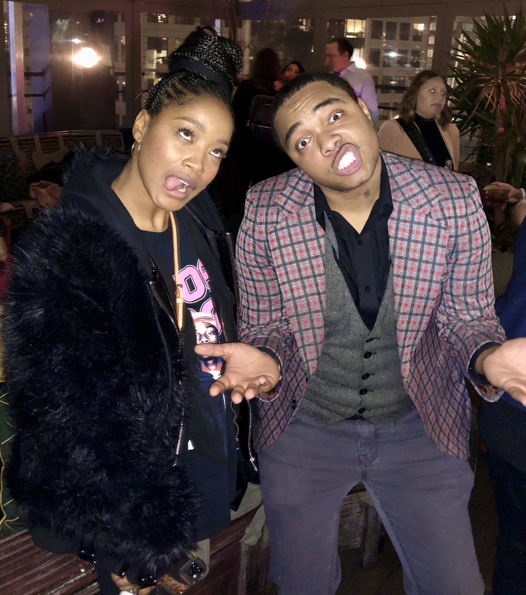 TonyBettonJrTV's tweet photo. Holiday Party Fun w/ @KekePalmer 🤪 https://t.co/dnXfU92Tdo