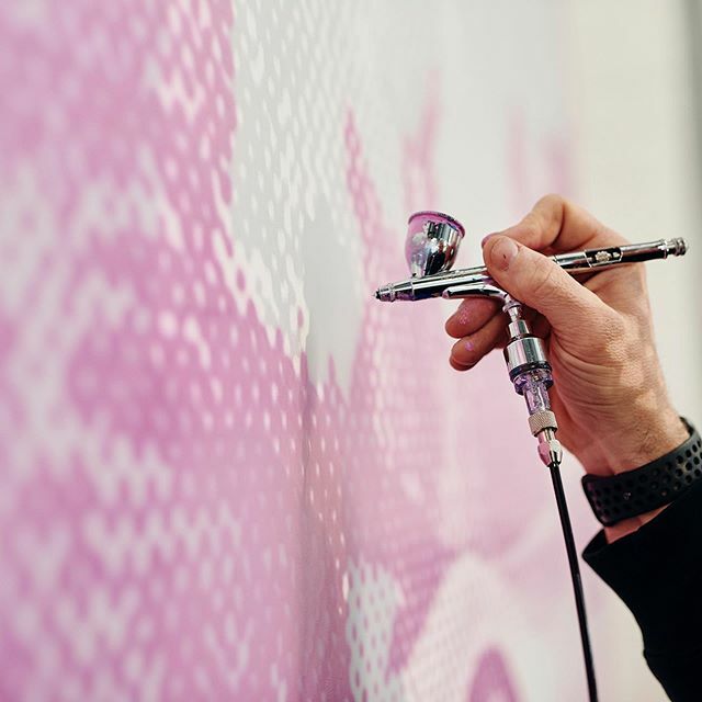 Studio Visit: Tom Adair. Stopped by as Tom was creating his @arboryafloat commissioned work titled Pink Lamborghini @tomadair_ ift.tt/388C8CB