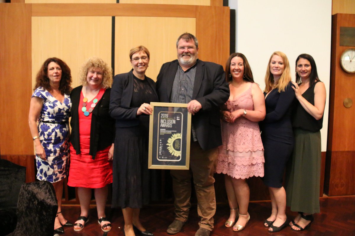 capital_rcs's tweet photo. #BCSACT won the Excellence in Inclusive Services and Disability Support award at the ACT Chief Minister's Inclusion Awards last night - what a team! #TheBCSfamily #Inclusion @RachelSS_MLA @ABarrMLA https://t.co/ESiZSp1DYw