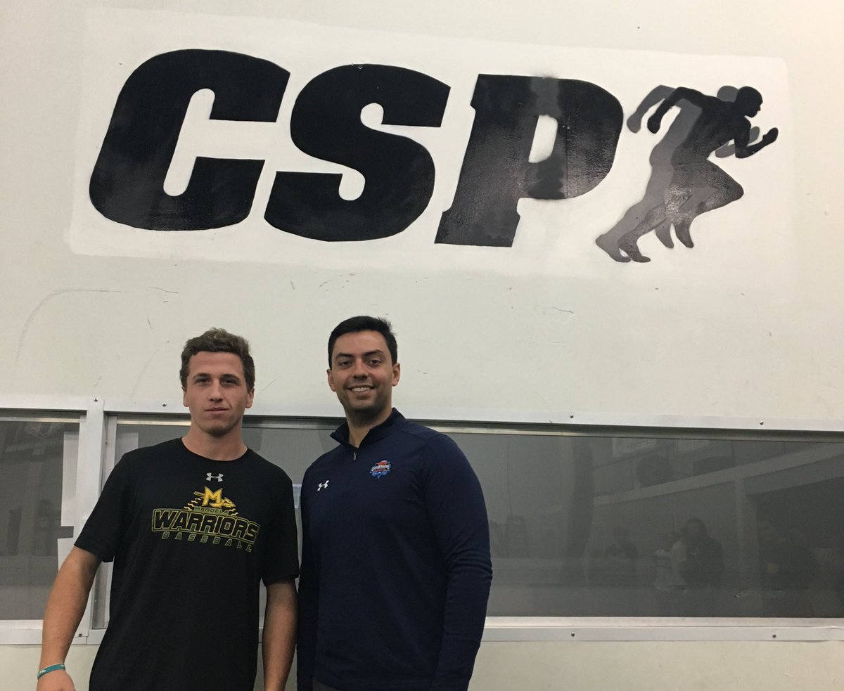 BrandonBossert's tweet photo. Shooting Monday's After The Whistle with Mardela's Ethan Peterman.

Working 💪 to get ready for ⚾️

Catch the new episode Monday on @47abc https://t.co/48sgg3OUjk