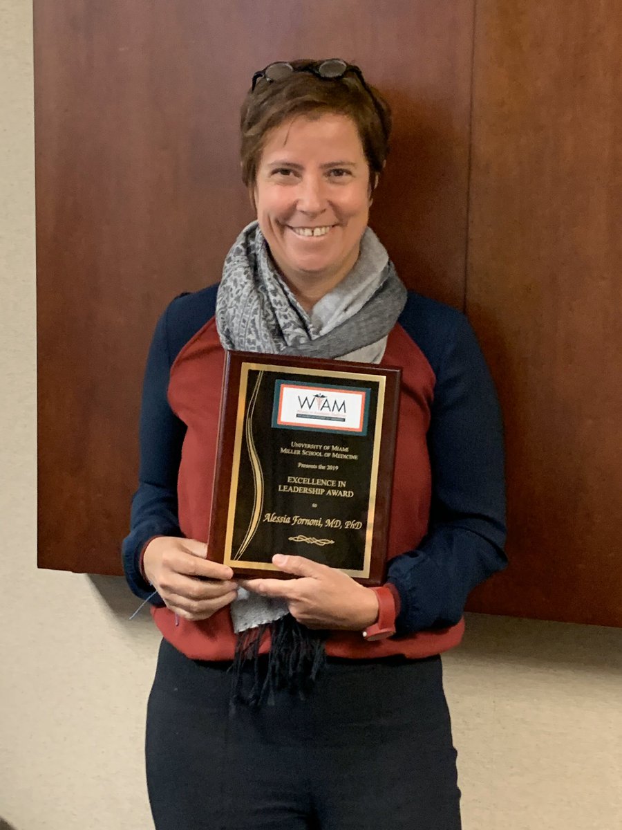 MiamiNephrology's tweet image. Our chief, Dr. Alessia Fornoni, was awarded the Women in Academic Medicine Excellence in Leadership Award! 🙌🏽 #WomenInNephrology