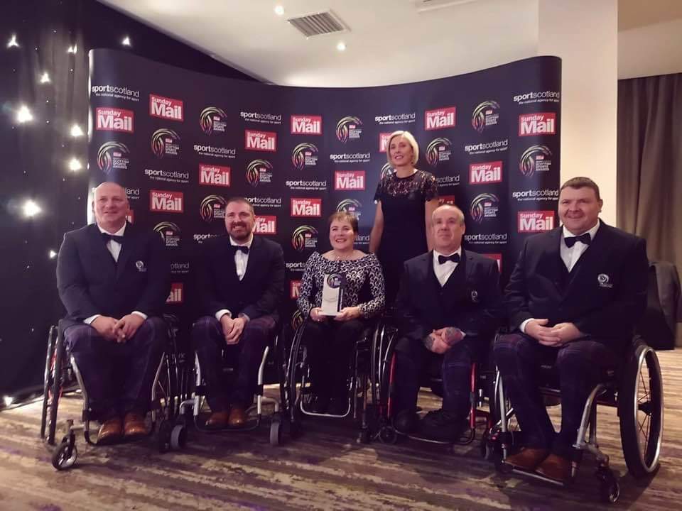 shug9's tweet photo. Incredible feeling to be part of the team that won the disability award at the @SundayMailSport @sportscotland #ScottishSportsAwards https://t.co/hW7Ol8ucR6
