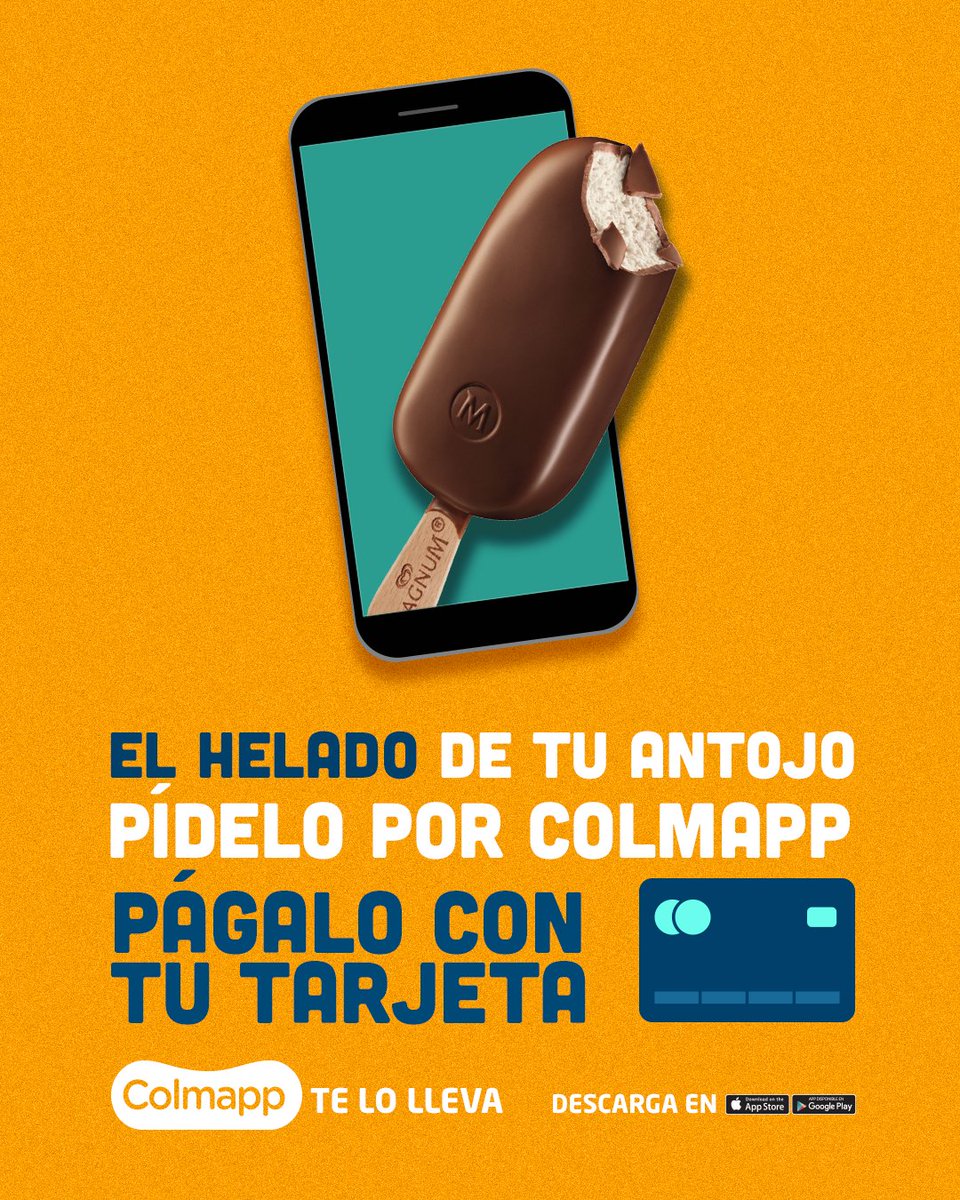 tadadeliveryrd's tweet photo. ¡Un antojito que cae bien 24/7! Pide tu helado favorito por #Colmapp y paga con tarjeta  que #ColmappTeLoLleva. 💳 https://t.co/rKiTLUoi8z