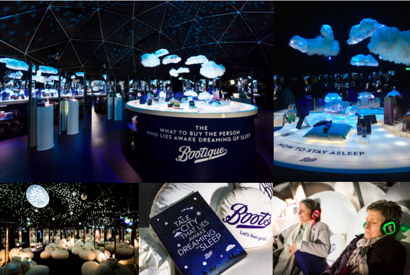 ELintheUK's tweet photo. Yay... we put people to sleep with our Sleep Boutique in Liverpool. The whole point. Love designing brand spaces. #Bootiques #geometryuk #experiential #BootsUK #retailreimagined #retailuk #retailtrends https://t.co/Pt2xkZdN5u