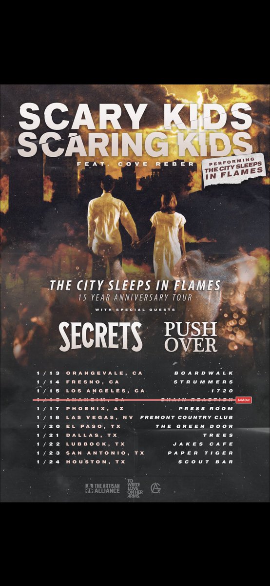 Very exciting news! First ever shows on this stacked lineup!! Get your tickets :)