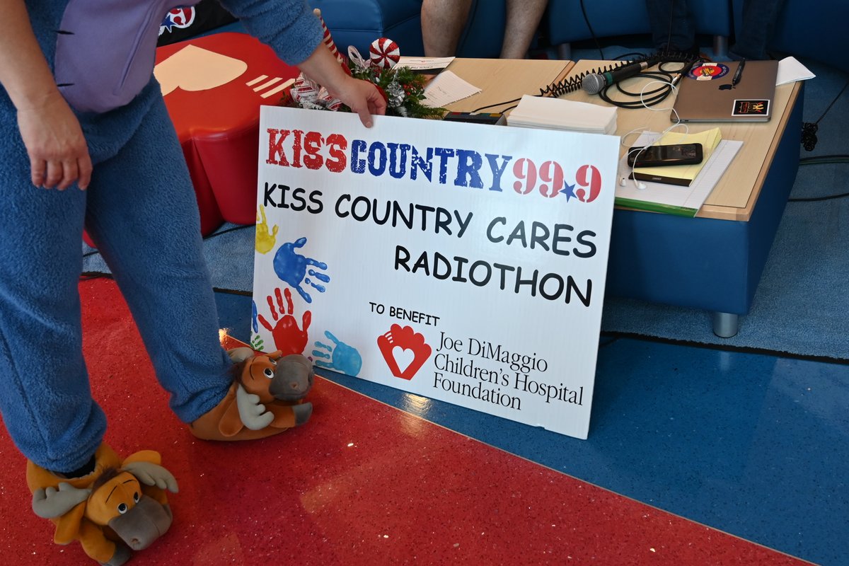 JDCHospital's tweet photo. @KissCountry999 has taken over our lobby for its annual KISS Country Cares Radiothon. Be a team player, donate and support Joe DiMaggio Children's Hospital. https://t.co/VxXvczIzcw
#LoveJoeD #Radioathon #Charity #Fundraising https://t.co/vSJXUFZPt9